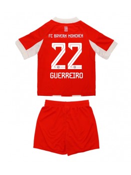 Billige Bayern Munich Raphael Guerreiro #22 Hjemmedraktsett Barn 2025-26 Kortermet (+ Korte bukser)